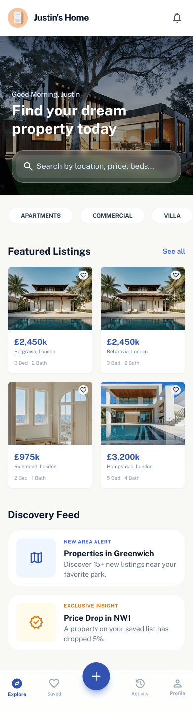 Listings Feed