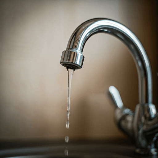 Leaking kitchen tap